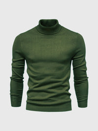 Pull à col roulé pour hommes, lavable