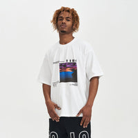 T-shirt oversize en coton à imprimé graphique pour hommes - Joel