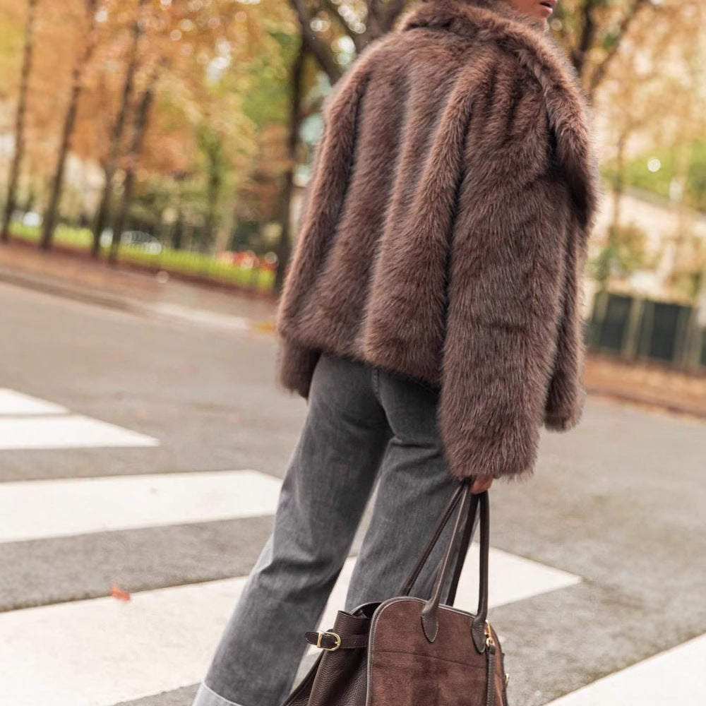Damenmantel mit Fleece-Effekt - Erivane