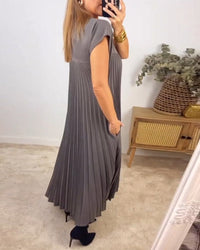 Rachel - Robe basique à manches courtes