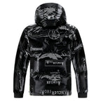 Steppjacke mit Kapuze in Vinyloptik für Männer - Lanuz