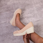 Damen Plateauschuhe mit geflochtener Sohle im Espadrille-Stil - Élodie