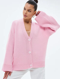 Damen Strickjacke, lockere Passform, Grobstrick - Uveris