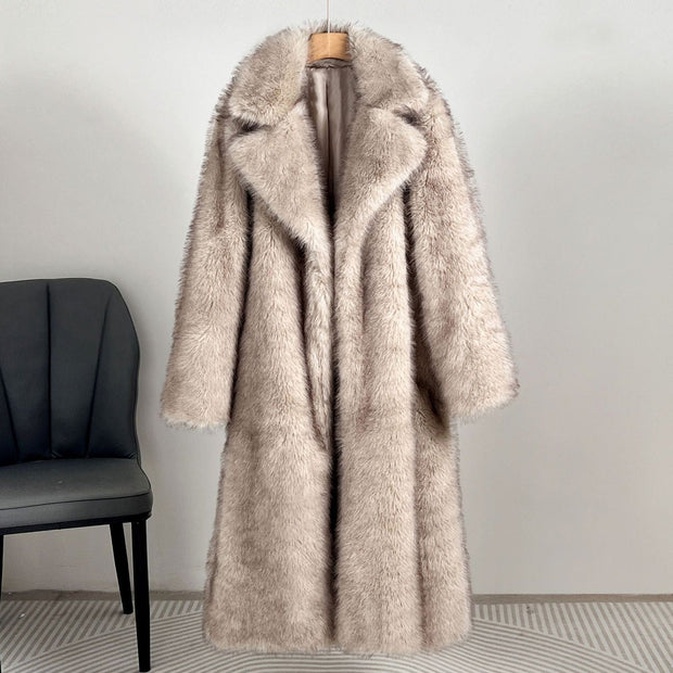 Manteau élégant en fourrure synthétique pour femme - Narelle