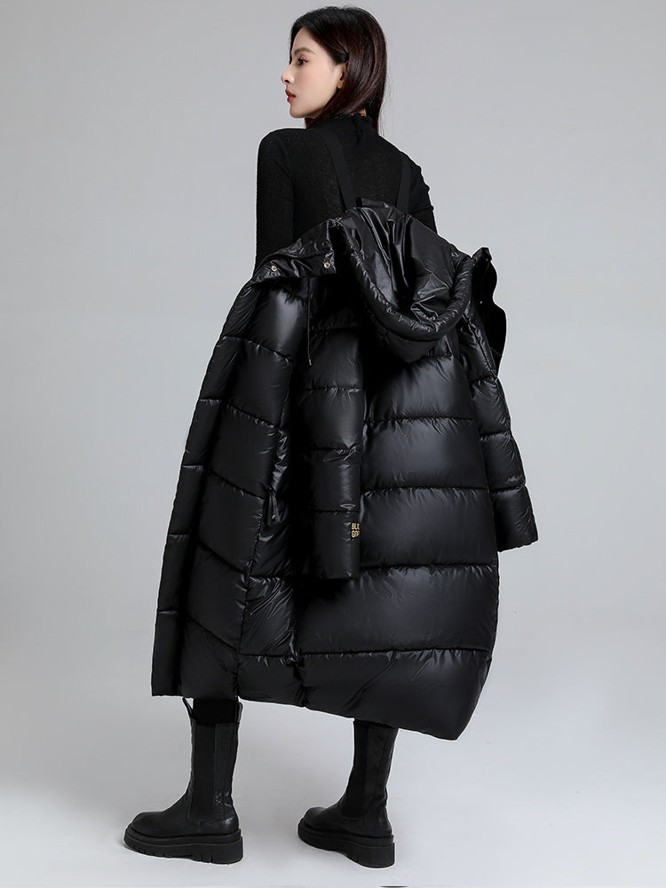 Lange Jacke mit Stepp-Effekt für Frauen - Eryndel