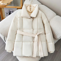 Manteau d'hiver tendance pour femmes avec ceinture réglable - Freja