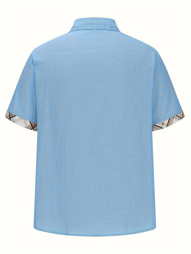 Michael - Chemise traditionnelle élégante avec impression graphique à carreaux