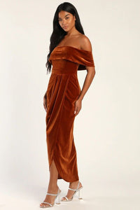 Elegantes Samtkleid für Frauen - Fatima