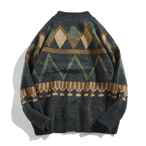 Strickcardigan mit geometrischem Muster – Alden
