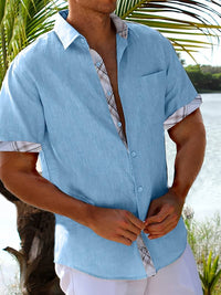 Michael - Chemise traditionnelle élégante avec impression graphique à carreaux