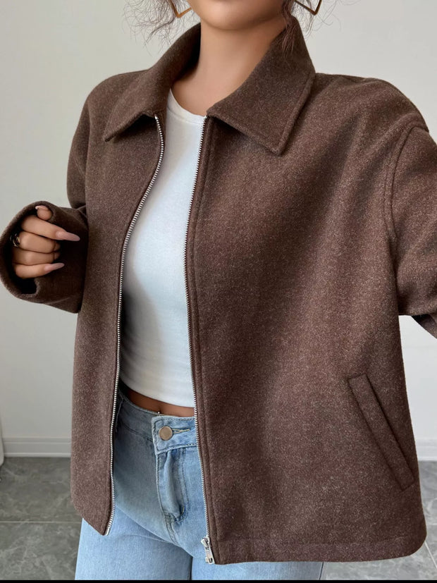 Veste zippée décontractée pour femmes - Alena
