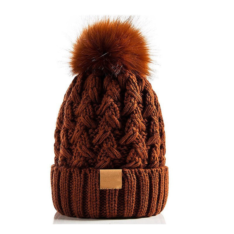 Unisex-Winterstrickmütze mit Bommel - Norel