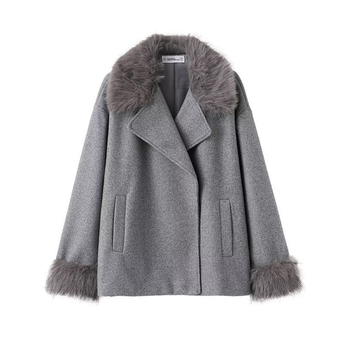 Cape-Mantel mit Wickelkragen für Damen - Potter