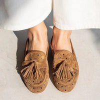 Mocassins en daim à glands pour femmes - Arlise