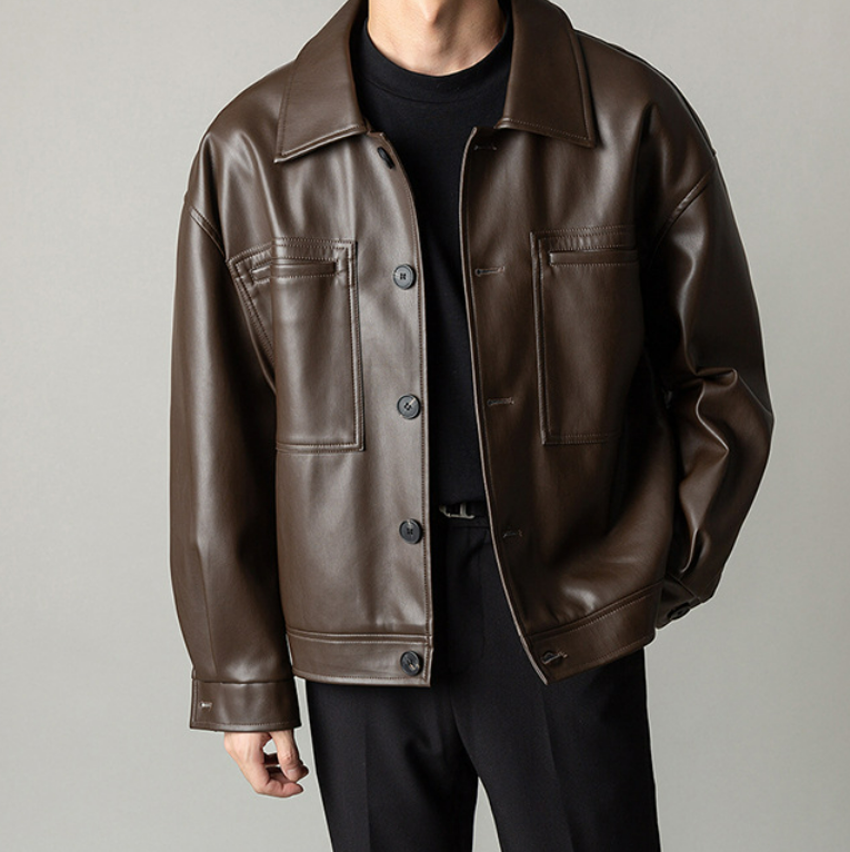 Jacke mit Knopfverschluss und Fronttaschen - Orvex