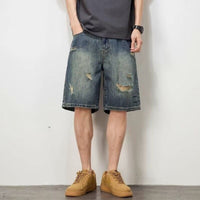 Short déchiré en denim pour hommes - Kane