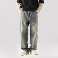 Zeon - Jeans d'été lavé tendance pour hommes