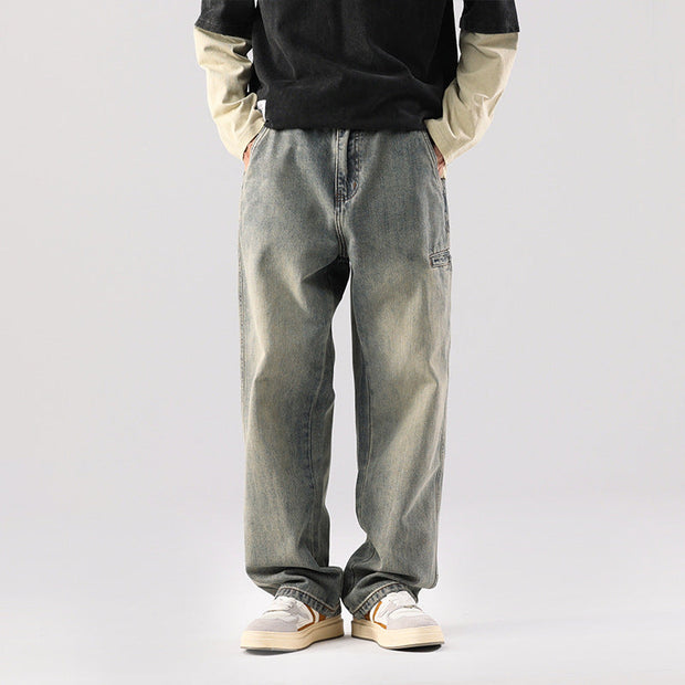 Zeon - Jeans d'été lavé tendance pour hommes