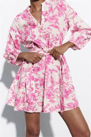 Rosa Blumendruck