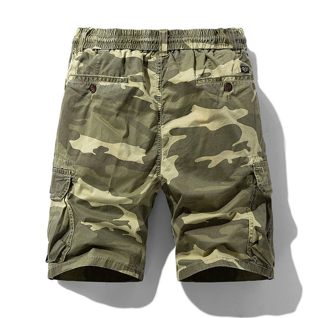 Short cargo camouflage avec poches latérales pour hommes - Carson