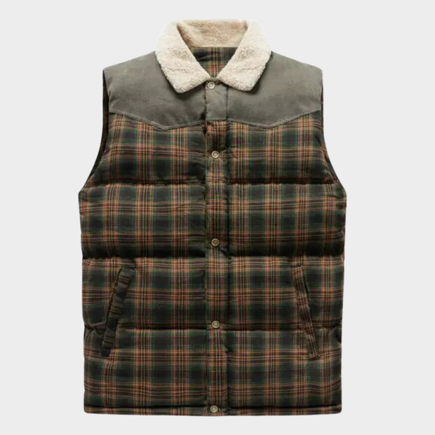 Victor - Bodywarmer classique à carreaux pour hommes