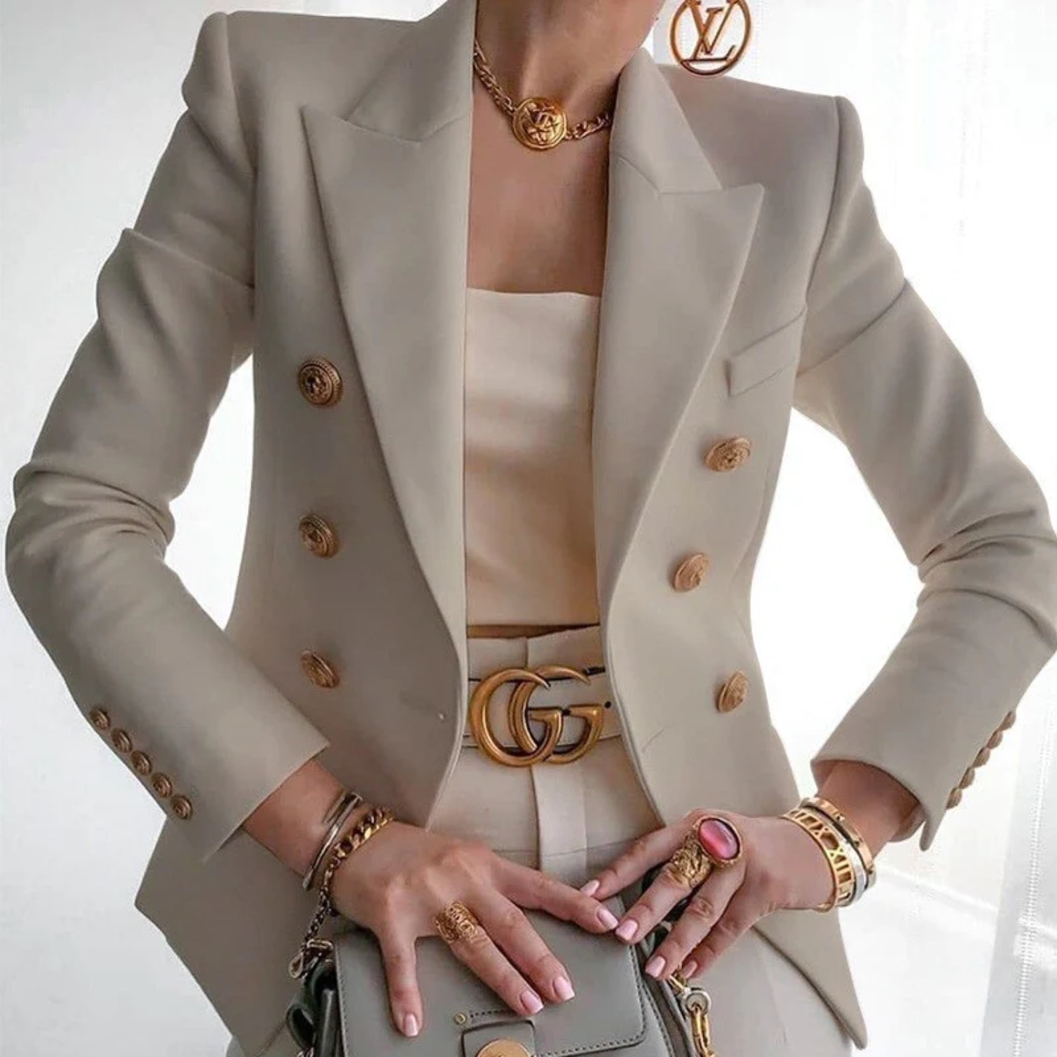 Vanessa - Eleganter Baumwoll-Luxus-Blazer für Damen