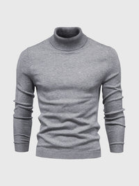 Pull à col roulé pour hommes, lavable