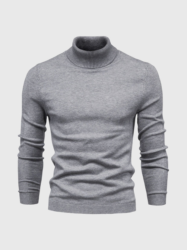 Pull à col roulé pour hommes, lavable