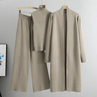Dreiteiliges Winter-Strickset - Isolde