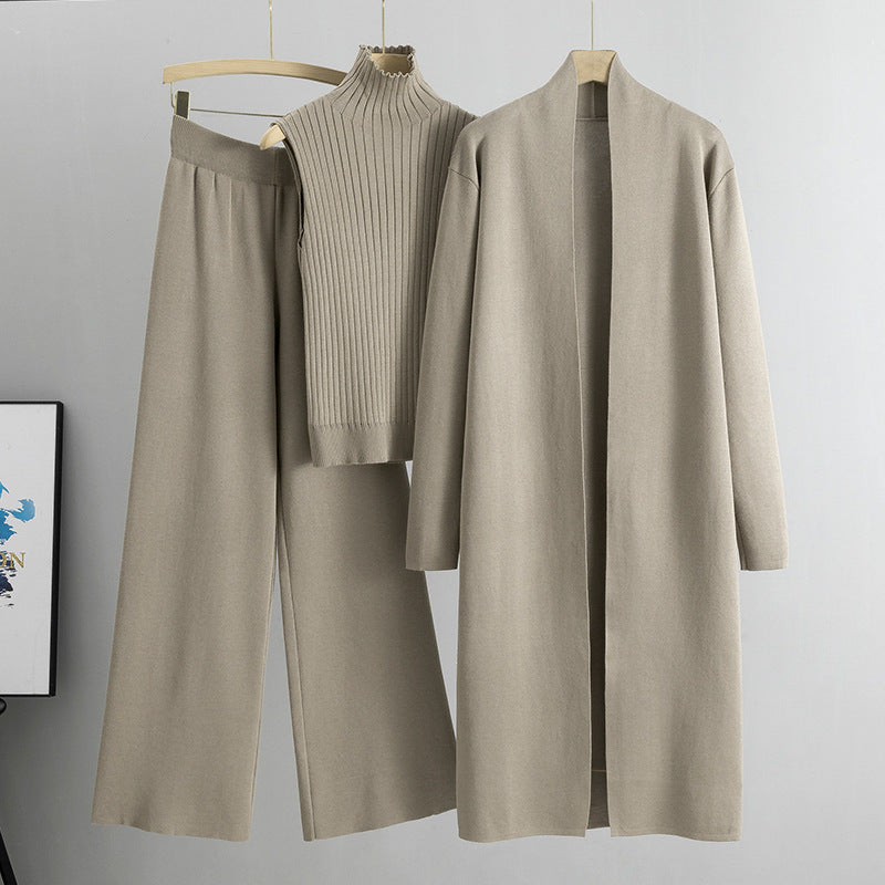 Dreiteiliges Winter-Strickset - Isolde