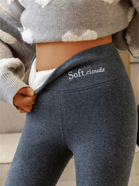 Leggings amincissants doublés de molleton d'Evelyn