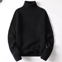 Herren-Rippstrick-Rollkragenpullover - Darel