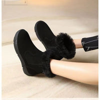 Alo - Stiefeletten für Frauen mit flachem Absatz und warmem Fleece-Futter