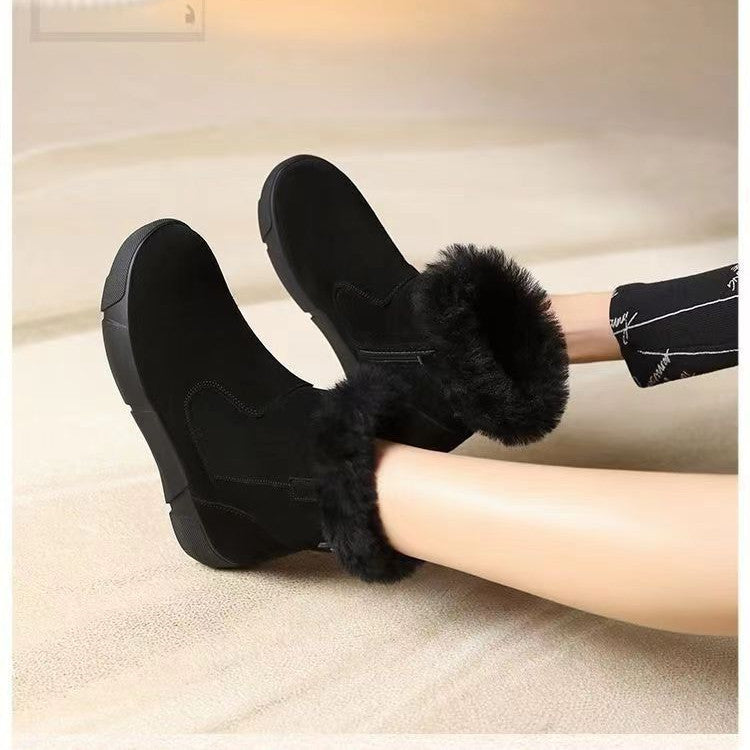 Damenstiefel mit Thermoeffekt mit flachem Fuß - Alres