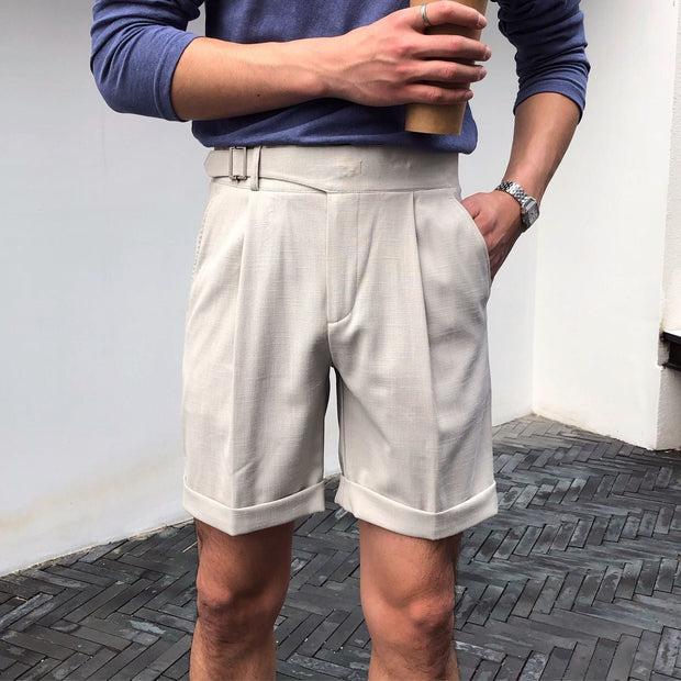 Short taille haute à plis élégants - Lorenzo
