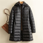 Lange Damenjacke mit Kapuze - Freja