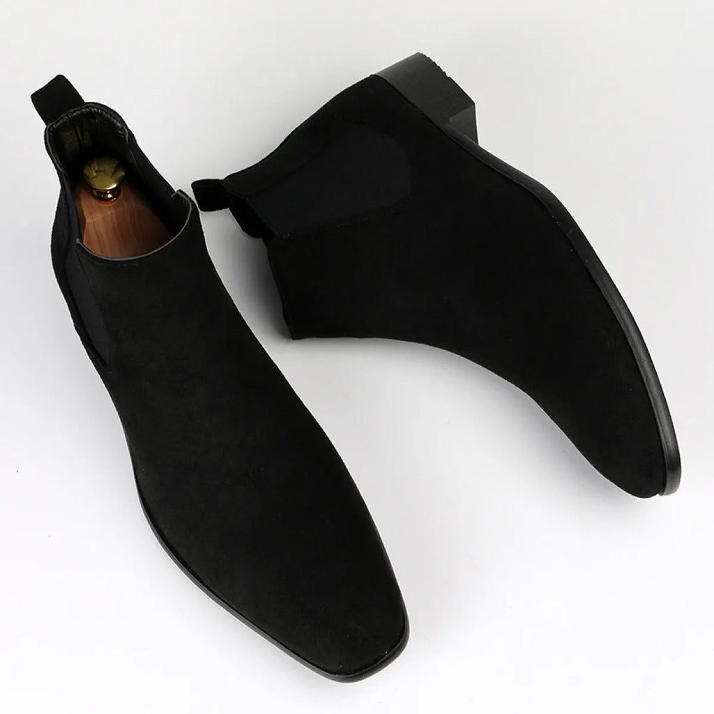 Herren Chelsea-Stiefel aus Wildleder mit quadratischer Spitze - Álvaro