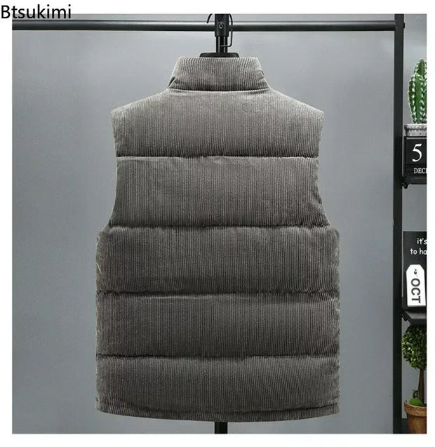 DAMIAN - Gilet chaud en velours côtelé