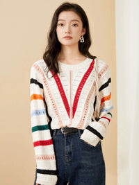 Pull Asymétrique Amassée pour femme