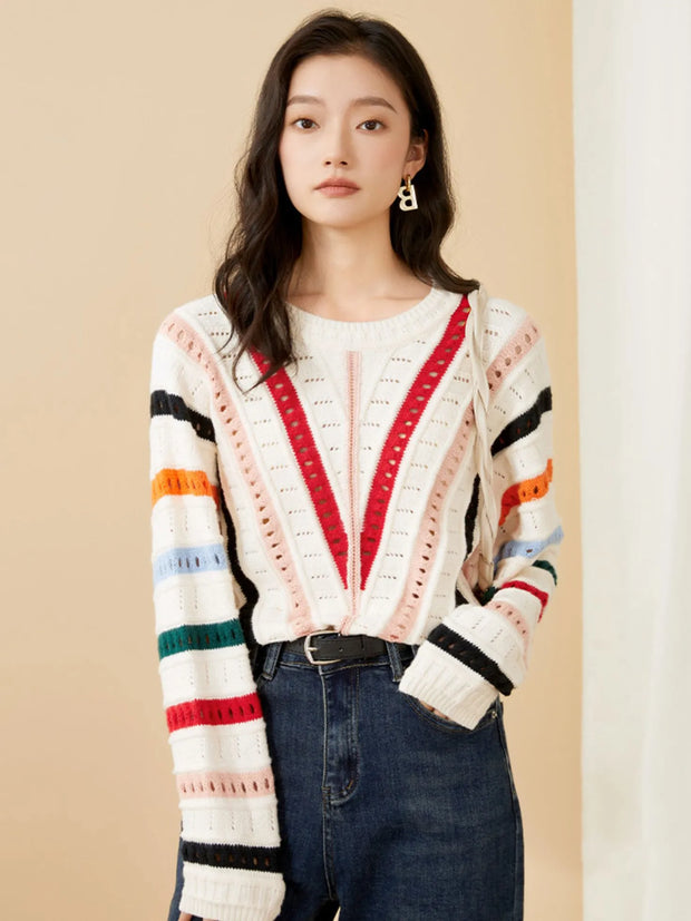 Pull Asymétrique Amassée pour femme