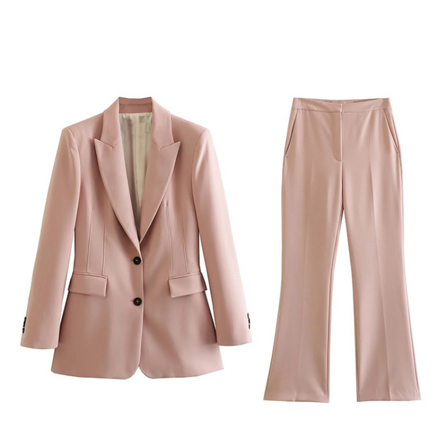 Antje - Bureau pour femmes Costumes solides 2 pièces pour femmes