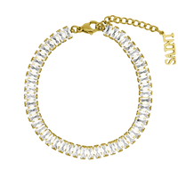 Prestige Icy Baguette Bracelet plaqué or 18 carats