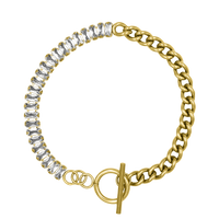 Prestige Bracelet T-Bar plaqué or 14 carats