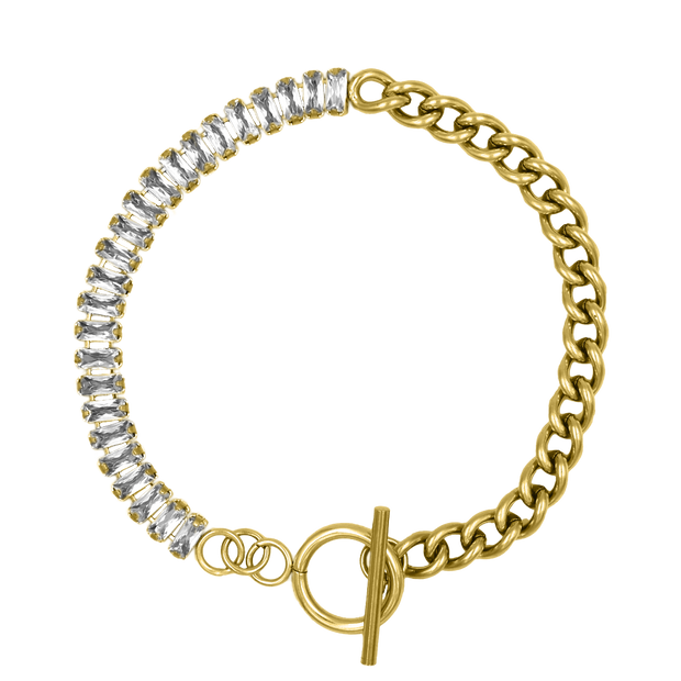 Prestige Bracelet T-Bar plaqué or 14 carats
