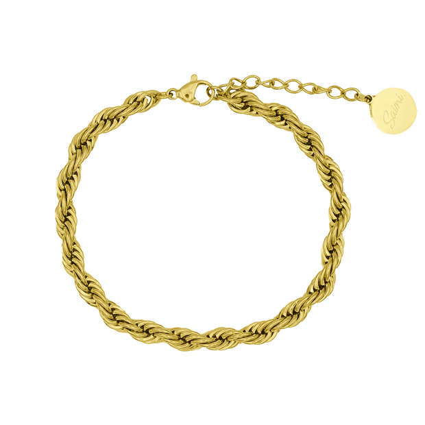 Twisted Bracelet plaqué or 14 carats