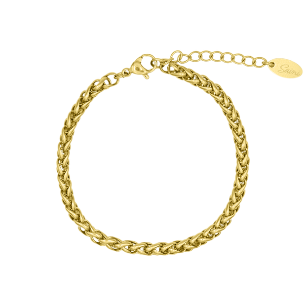 Saini's Bow Bracelet plaqué or 14 carats