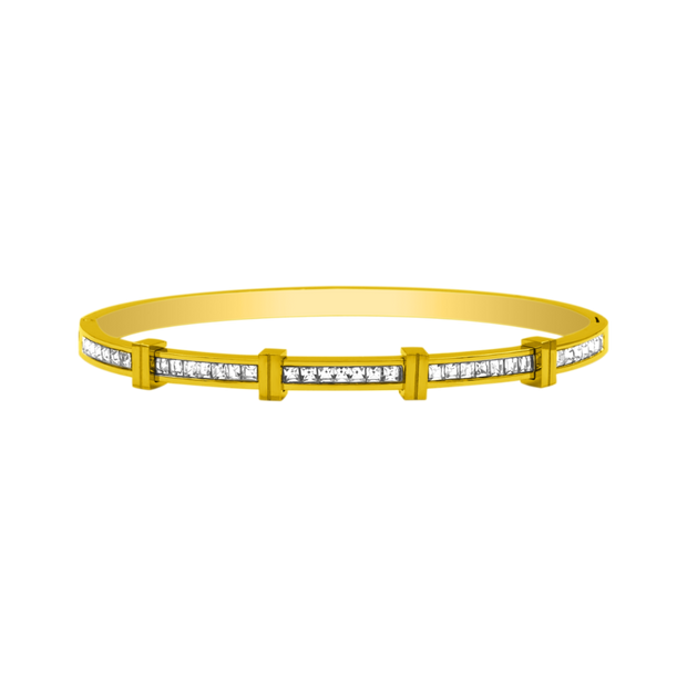 Element Baguette Bracelet-jonc doré 14K