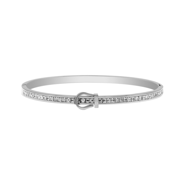 Element Love Baguette Bracelet-jonc plaqué or 14 carats