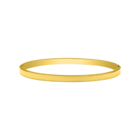 Element Gravure "Thin" Bracelet-jonc 14K plaqué or