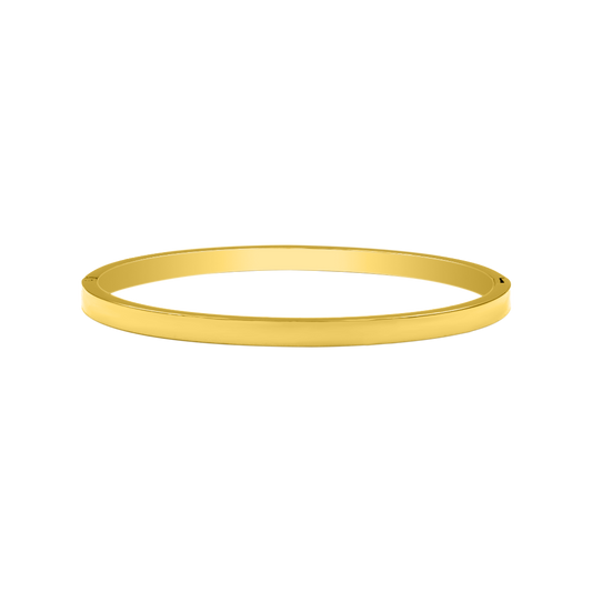 Element Gravure "Thin" Bracelet-jonc 14K plaqué or